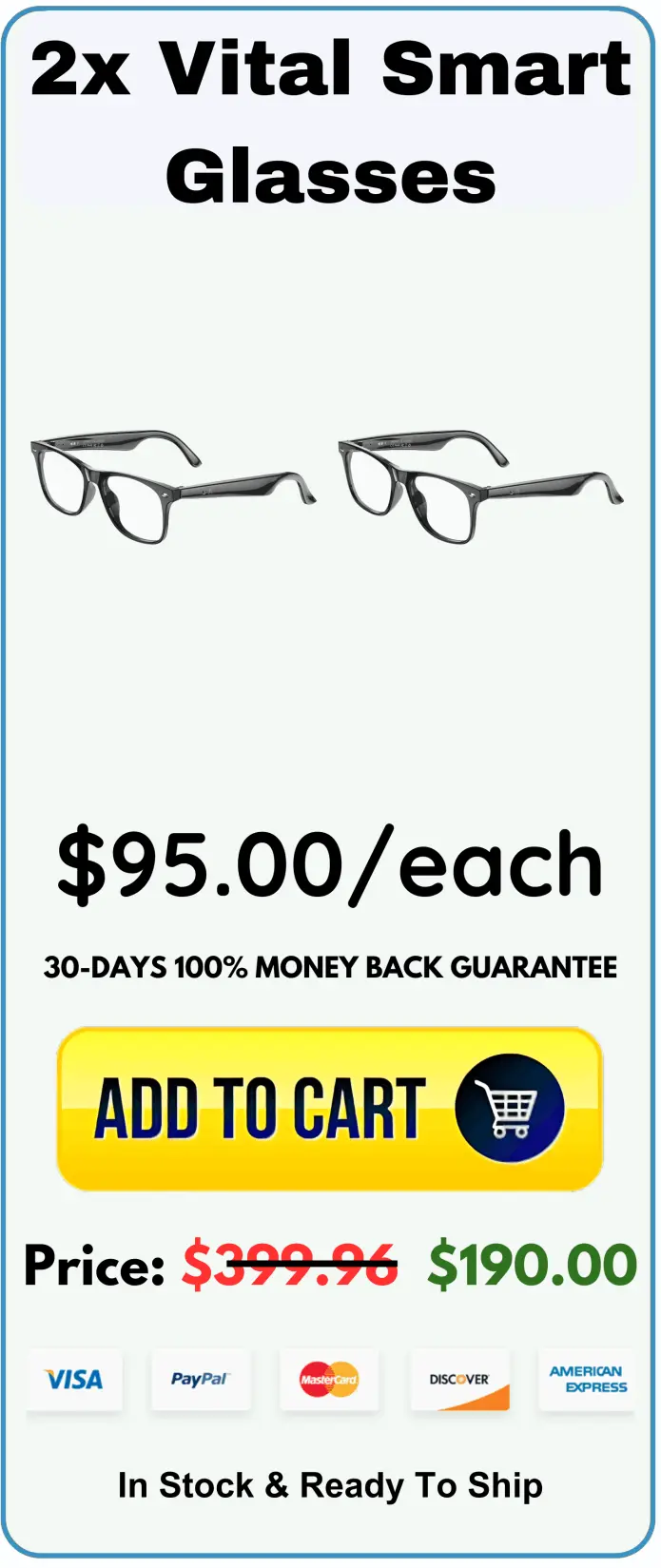 Vital Smart Glasses offer price 